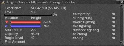 Signature for player Knight Omega